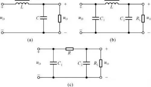 電感直流穩壓電源濾波電路圖