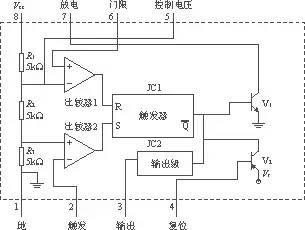 555集成時基電路的基本框圖