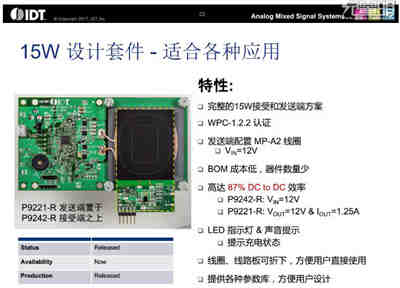 三星華為力推IDT15W無線充電方案效能高達86%以上 三星華為力推IDT15W無線充電方案效能高達86%以上